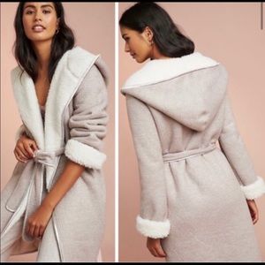 Anthropologie Pure + Good Sherpa Reversible Robe
